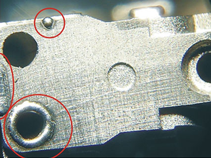 <a href='http://www.yongxin158.com.cn/product/3.htm' class='text_a'>模具激光焊機(jī)</a>修復(fù)模具效果